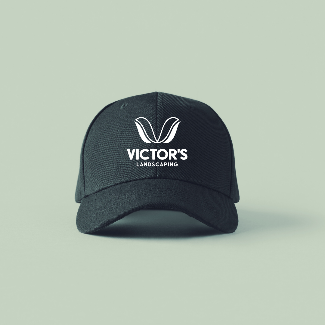 Victor's Landscaping Logo on Ball Cap